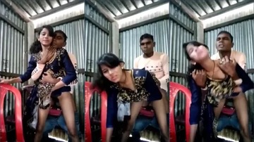 Slim Sexy Village Couple Sex In Doggy Style Shed
