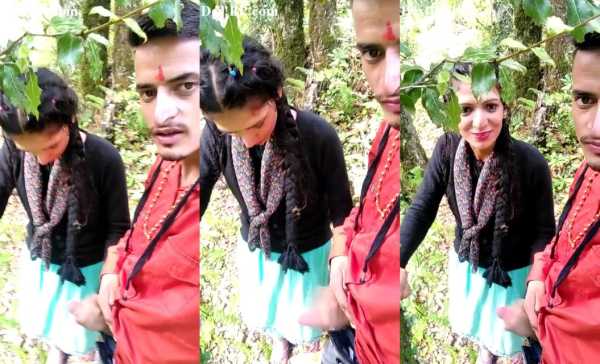 Desi Young Lovers Doing Handjob In Jungle