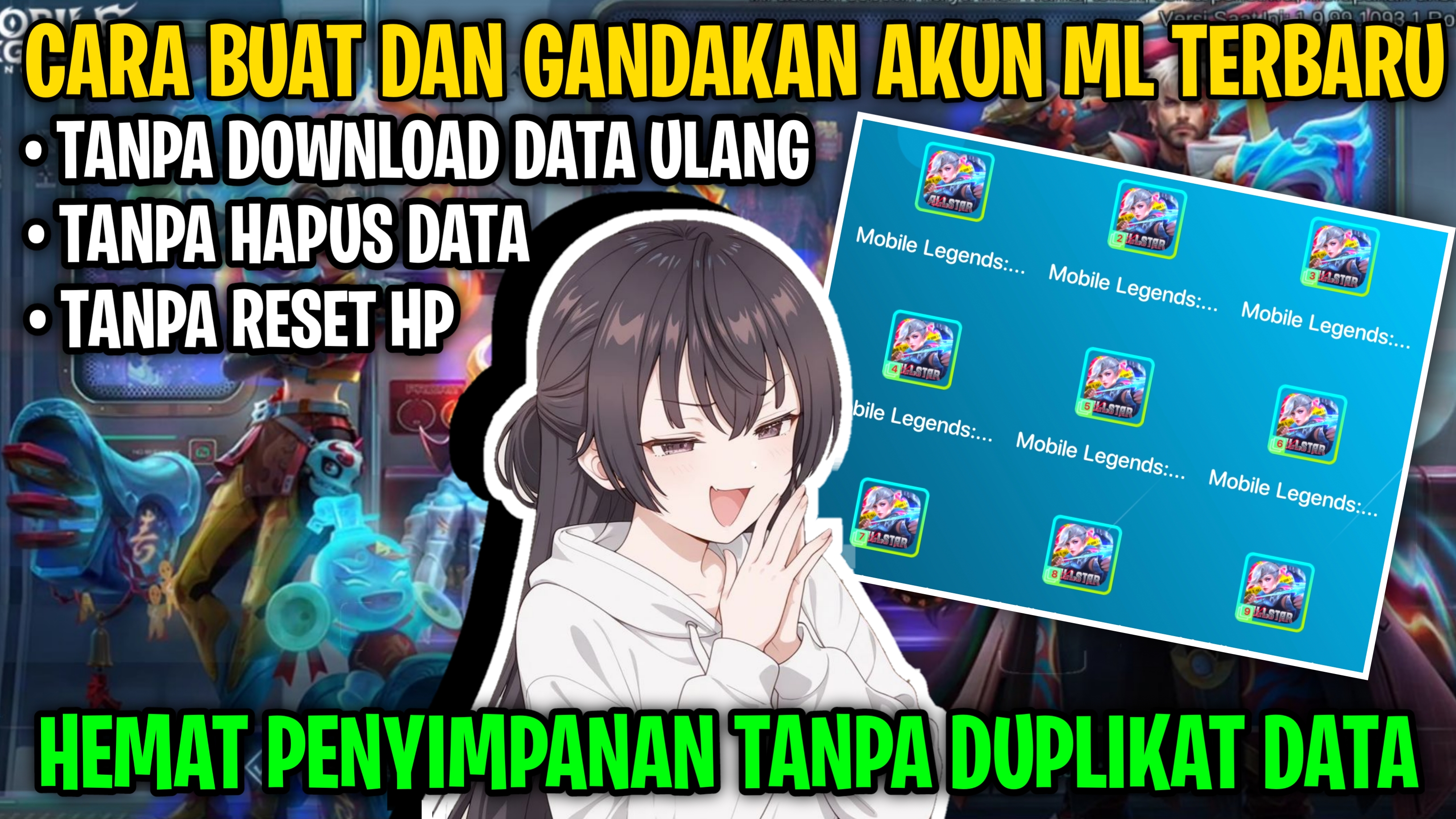 Cara Buat dan Gandakan Akun Mobile Legends Terbaru