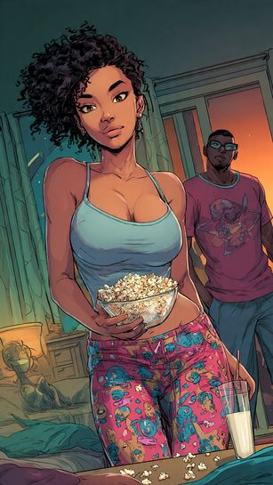 "Noche de peliculas"😉😋