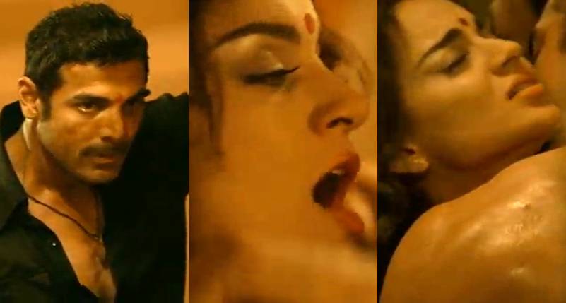 Kangana Ranaut and John Abraham kissing Sex Scene