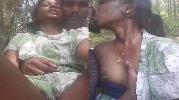 Young Mallu Small Boobs Girl Pussy Fingering In Jungle Sex