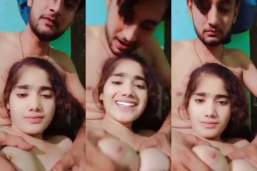 Muslim Girl’s Boobs Pressing XXX Video