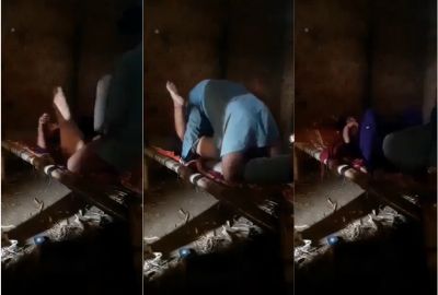 Desi xxx chudai of a dehati couple in a barn