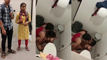 Desi Petite Girlfriend Sex In Restroom Hot