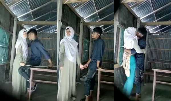 Hijabi Girl Kissing viral MMS