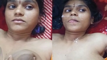Cute Eyes Telugu Wife Hot Blowjob And Cum Facial Porn