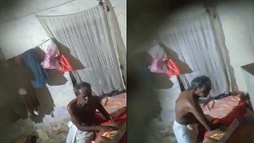 Old Man Hard Fucking Maid Caught On Camera MMS