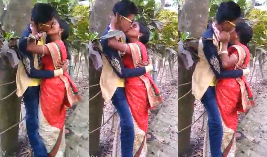 Indian Bhabhi Kissing Her Ex-BF XXX Video