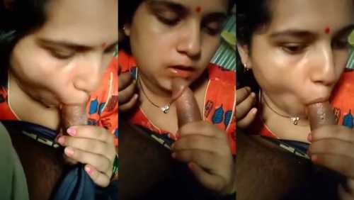 Very Cute Bhabhi Sucking Dick Slowly