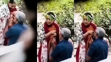 Desi Old Man Sucking Aunty Boobs Hidden Recording MMS