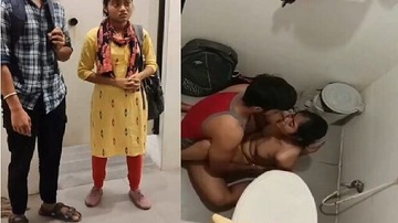 Petite Girlfriend Sex In College Bathroom Hot