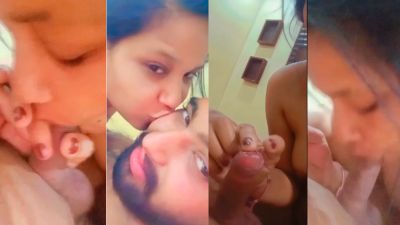 Hindi sex MMS of a man getting a blowjob from his lady