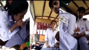 College Girlfriend Rickshaw Riding And Sucking Cock Sex