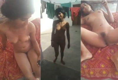 Sali roams naked in front of her Jija in nude MMS