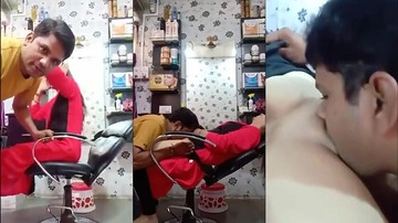 Husband Licking Wife Pussy In Beauty Parlur Sex
