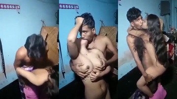 Cute Village Gf Boobs Pressing By Lover In Home Made XXX