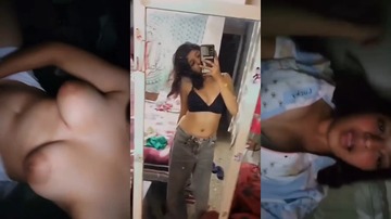 Beautiful Girl Getting High And Pressing Boobs XXX