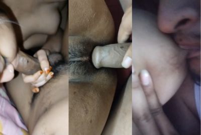 Man sucks boobs and enjoys his GF’s desi chudai