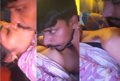 BF sucks GF’s tight boobs and enjoys Tamil sex