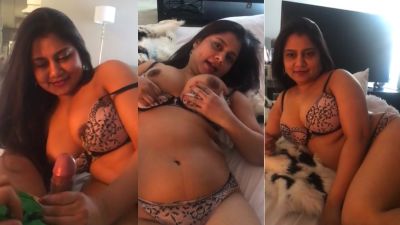 Busty secretary makes her boss cum with an Indian blowjob
