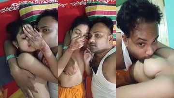 Newly Married Village Cute Wife Boobs Sucking By Husband XXX