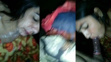 Hot Wife Sucking Brother-in-Law Cock At Midnight Porn
