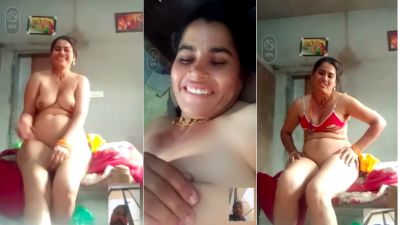 Desi milf cheats on her man and enjoys video call sex
