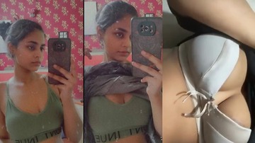 Chandigarh Sexy Girl Showing Her Boobs XXX In Bedroom Full Nude