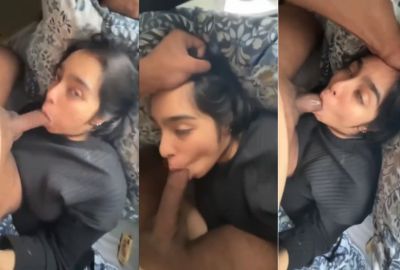 Lover gets a hardcore Indian blowjob from his sexy GF