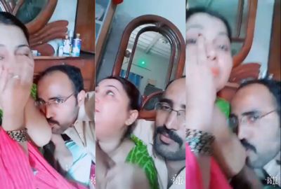 Pervert sucks his Bhabhi’s boobs and kisses her