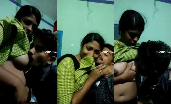 Desi College Girl Boobs Sucked By Lover