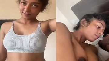 Girlfriend Nude Romance And Boob Sucking By Lover Sex