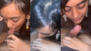 Tamil Beautiful Girl Sucking Boyfriend Dick Talking XXX