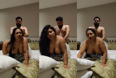 Man bangs a lady in doggy style in Tamil aunty sex MMS