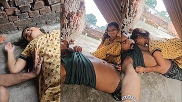 Horny Village Couple Sex On Rooftop With Oral