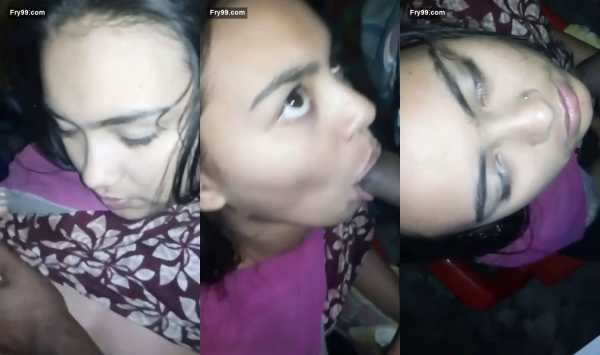Desi village teen girl suck huge dick