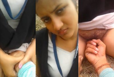Hot college girl sex video of getting fingered outdoors