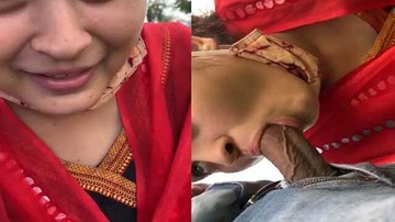 Sexy x Beautiful Wife Giving Hard Blowjob In Park Sex